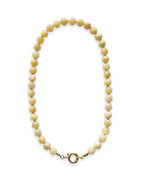 Pop Keltainen Jade Helmikaulakoru